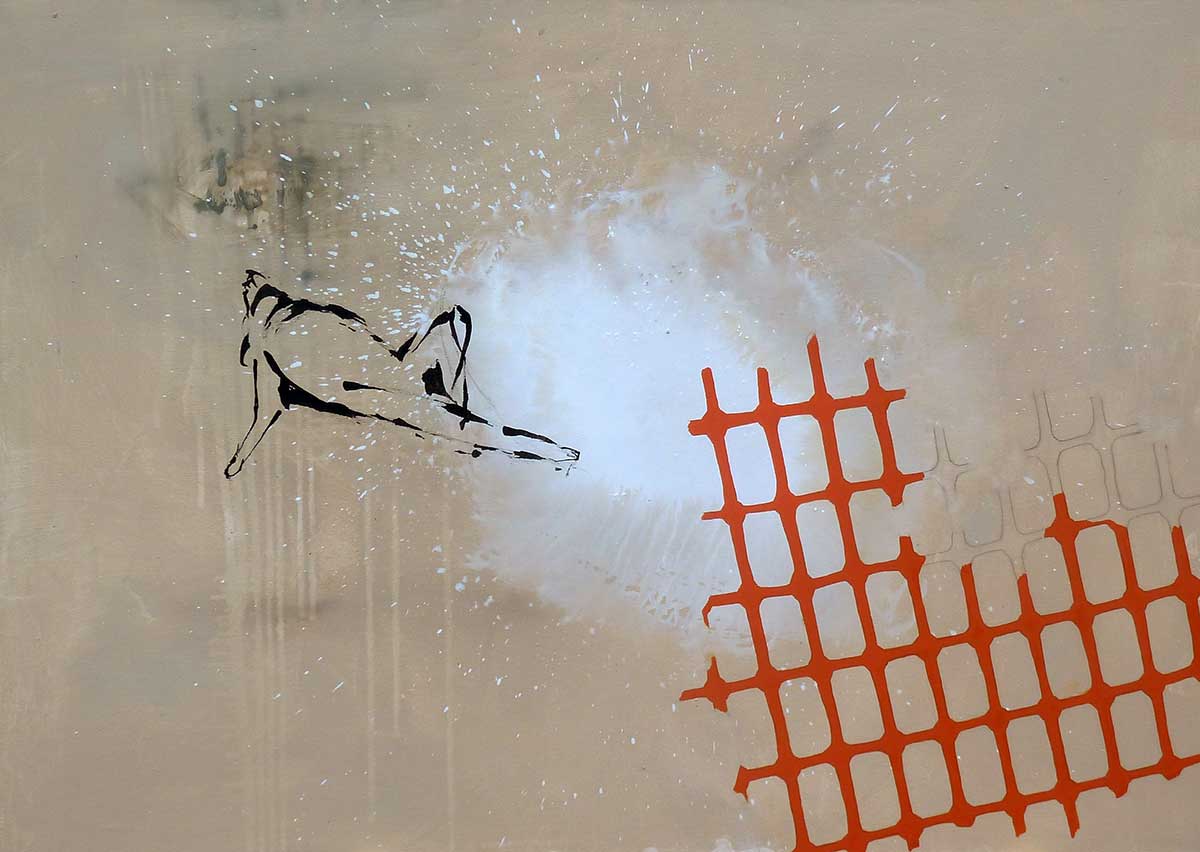 Petra Kost - ohne Titel · 2015 · Öl und Acryl auf Leinwand · 100 x 140 cm